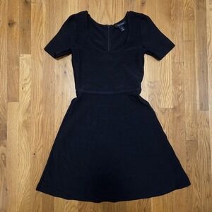 White House Black Market Womens ‎ Skater Skirt Cocktail Bandage Dress  Black  XS